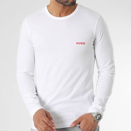 HUGO - Set di 3 magliette a maniche lunghe 50492631 Nero Bianco