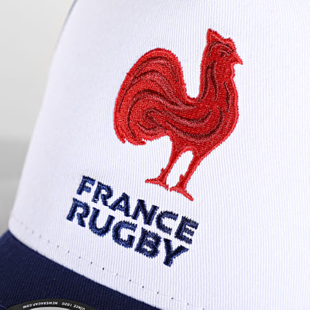 New Era - Casquette Trucker Essential E Frame France Rugby Bleu Roi Blanc