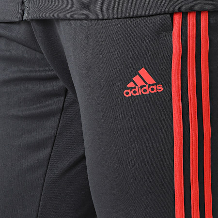 Adidas Sportswear - Ensemble De Survetement A Bandes 3 Stripes IC6764 Gris Anthracite