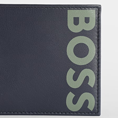 BOSS - Portefeuille Big Boss Logo 50492316 Bleu Marine
