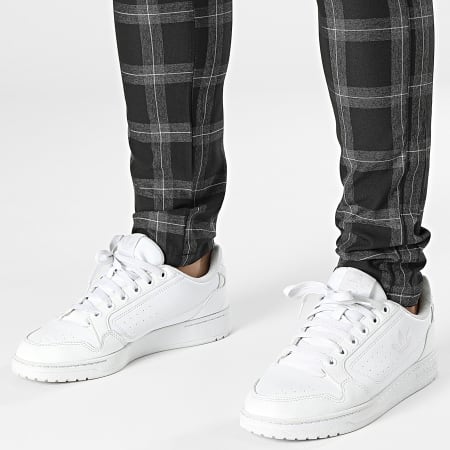 Classic Series - Pantaloni a quadri neri grigio antracite
