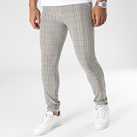 Classic Series Pantalon Chino A Carreaux Beige LaBoutiqueOfficielle