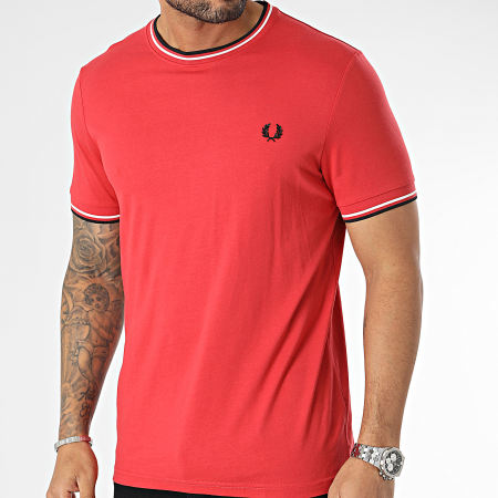Fred Perry - Tee Shirt Twin Tipped M1588 Rouge