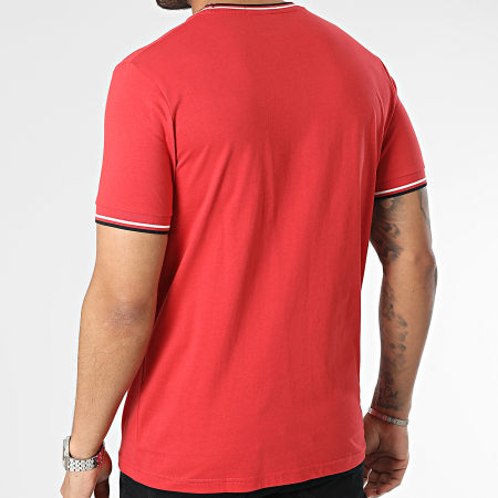 Fred Perry - Camiseta Twin Tipped M1588 Rojo