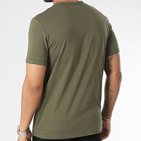 Fred Perry - M3519 Camiseta Ringer Verde caqui