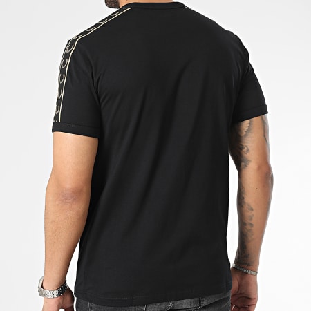 Fred Perry - Cinta de contraste Ringer Camiseta M4613 Negro