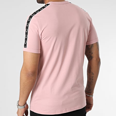 Fred Perry - Camiseta de tirantes con cinta de contraste M4613 Rosa