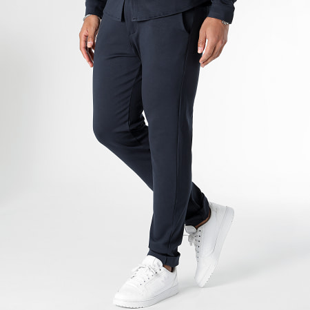 LBO - Conjunto de camisa de manga larga y pantalón chino 1070521 Azul marino
