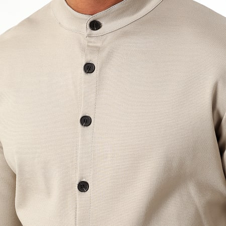 LBO - Conjunto de camisa de manga larga y pantalón chino 1070521 Beige