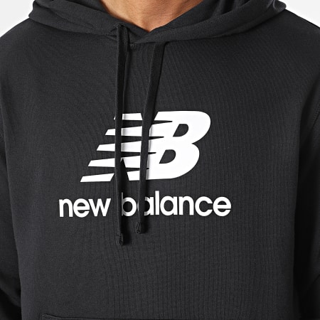 New Balance - MT31537 Felpa con cappuccio nera