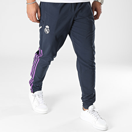 Adidas Sportswear - Pantalon Jogging A Bandes Real Madrid HT8807 Bleu Marine