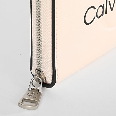 Calvin Klein - Portafoglio donna scolpito Mono 7634 Rosa