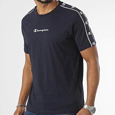 Champion - Camiseta de rayas azul marino 218472