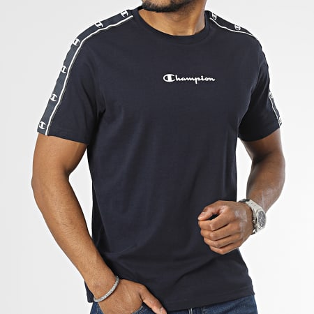 Champion - Camiseta de rayas azul marino 218472