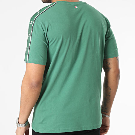 Champion - Camiseta de rayas 218472 Verde