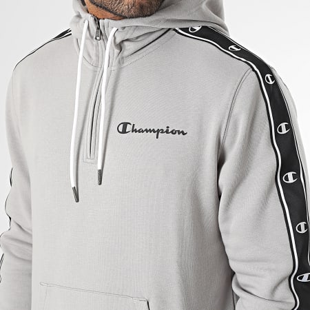 Champion Sudadera con cremallera a rayas 218473 Gris Ryses
