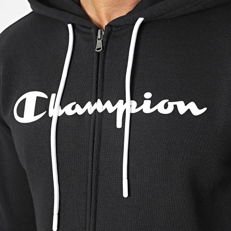 Champion - Sweat Capuche Zippé 218530 Noir
