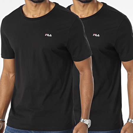Fila - Lot De 2 Tee Shirts Brod FAM0083 Noir
