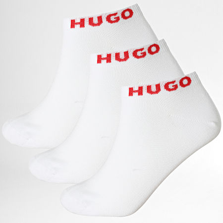 HUGO - Lote de 3 Pares de Calcetines 50480217 Blanco