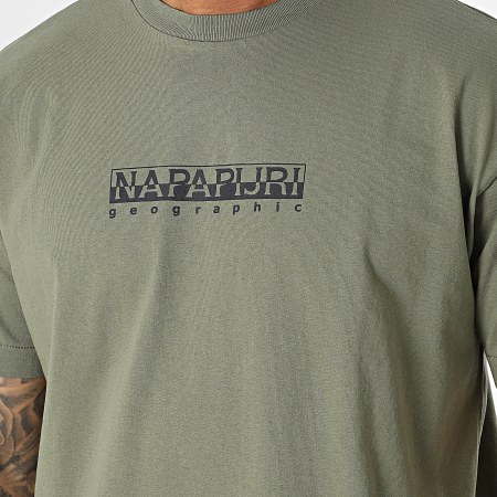 Napapijri - Maglietta A4GDR Verde Khaki