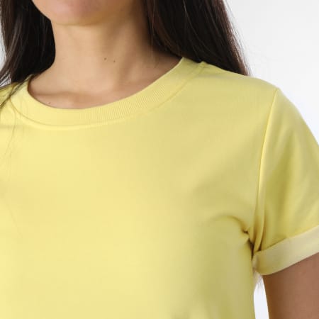 Only - Vestito con maglietta gialla da donna