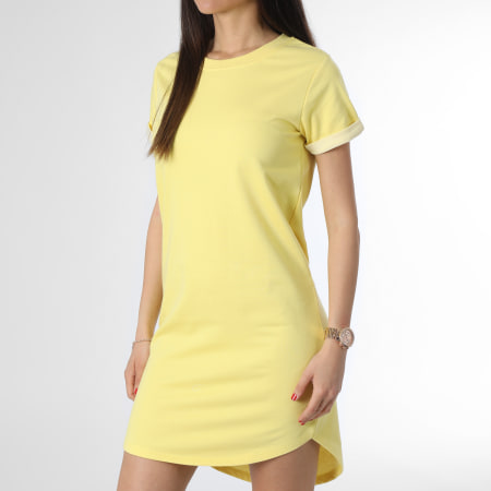 Only - Vestito con maglietta gialla da donna