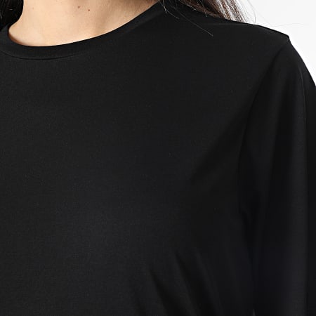 Only - Vestito a T-shirt nero da donna