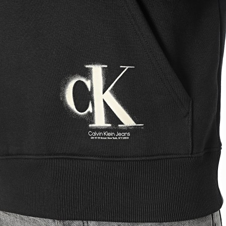 Calvin Klein - Felpa con cappuccio 3293 nero
