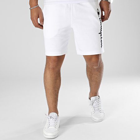 Champion - Pantalones cortos de jogging 218710 Blanco