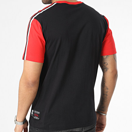 Champion - Camiseta a rayas 218768 Negro Rojo