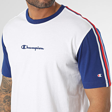 Champion - Camiseta de rayas 218768 Blanco