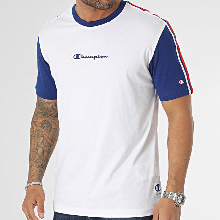 Champion - Camiseta de rayas 218768 Blanco