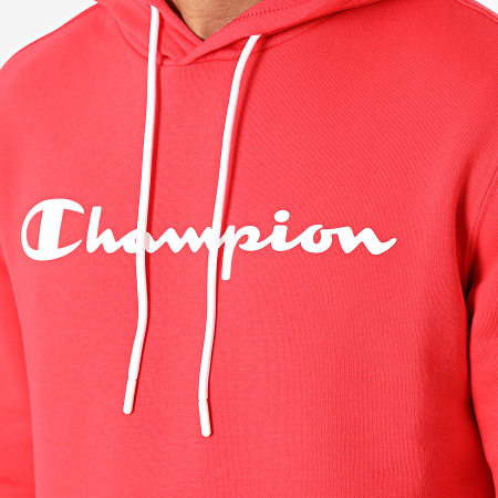 Champion - Felpa con cappuccio 218906 Rosso