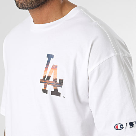 Champion - Tee Shirt 218923 Los Angeles Dodgers Blanc