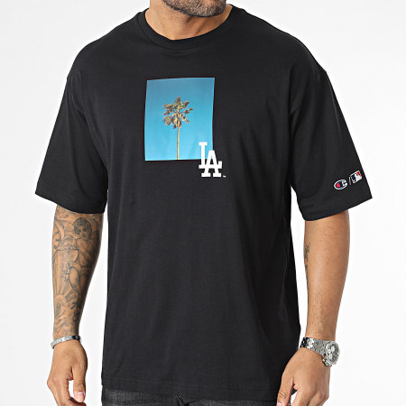Champion - Camiseta 218924 Los Angeles Dodgers Negro