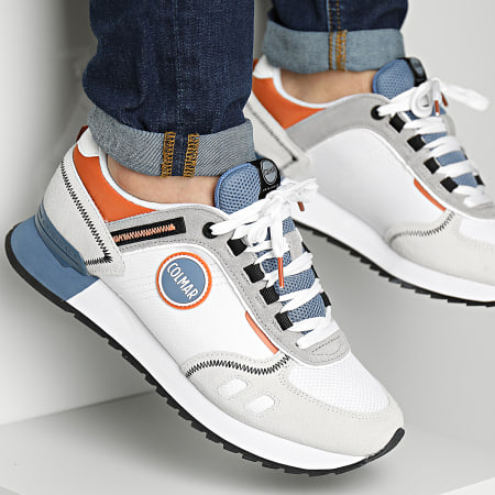 Colmar - Sneakers Travis Sport Colors 056 Bianco Acciaio Blu Arancione