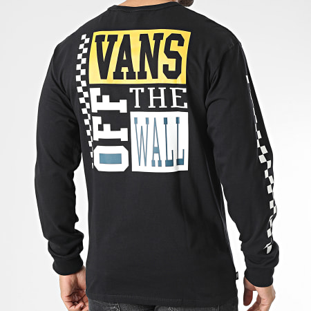 Vans - Tee Shirt Manches Longues Off The Wall Varsity 007UH Noir
