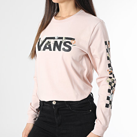 Vans - Tee Shirt Manches Longues Femme Wyld Tangle Micro Ditsy 0077N Rose Floral