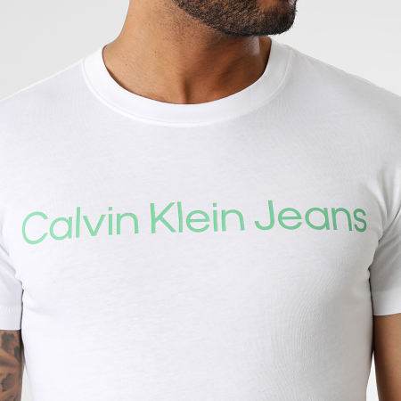 Calvin Klein - Tee Shirt Institutional Logo 2344 Blanc