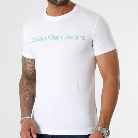 Calvin Klein - Tee Shirt Institutional Logo 2344 Blanc