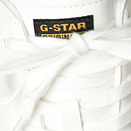 G-Star - Baskets Cadet Leather Logo 2312-002523 White Black
