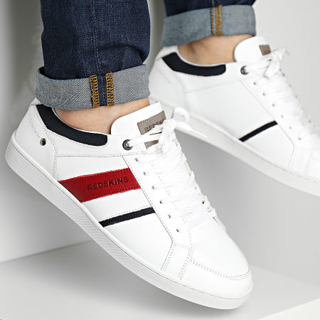 Redskins - Sneakers Ixian PO8314C Bianco Rosso