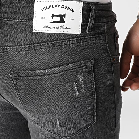 Uniplay - Jeans slim grigio antracite