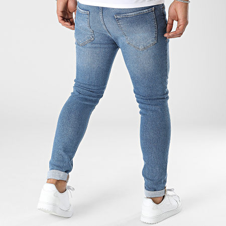 Uniplay - Jeans slim in denim blu