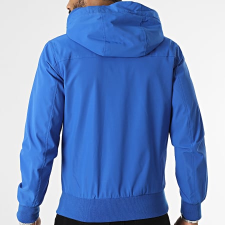 Frilivin - Chaqueta azul con capucha y cremallera