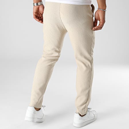 Frilivin - Pantalón de chándal texturizado beige