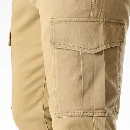Produkt - Pantaloni cargo beige con risvolto