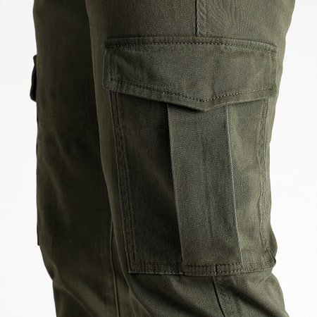 Produkt - Pantaloni cargo con risvolto Verde Khaki