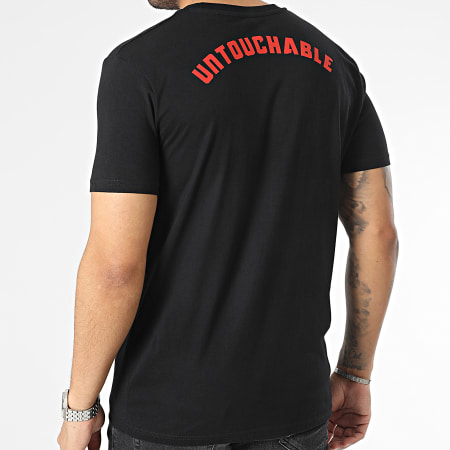 Untouchable - Maglietta con teschio nero rosso