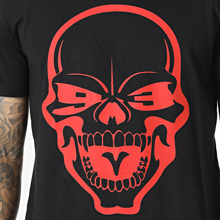 Untouchable - Tee Shirt Skull Noir Rouge